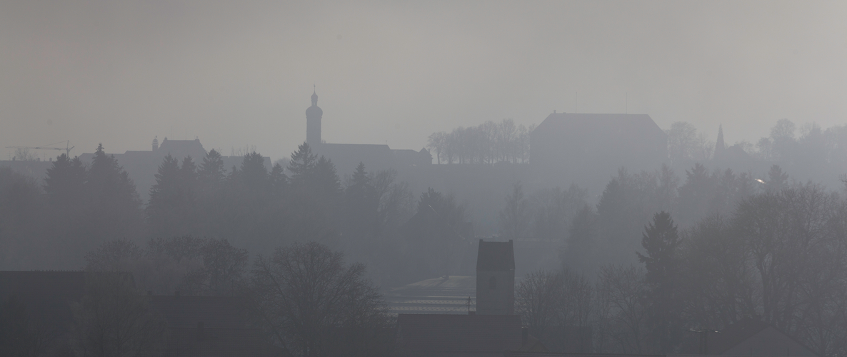 Nebel über Dachau`s Altstadt