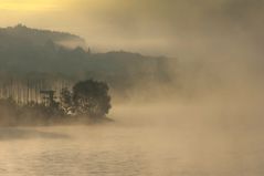 Nebel über dem Aartalsee