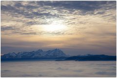 Nebel über dem Bodensee