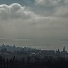 ... Nebel über dem Bodensee in Überlingen / fog over the lake of constance ...