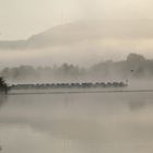 Nebel über dem Breitenauer See