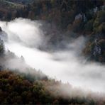 -Nebel über dem Donautal -