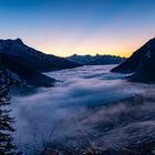 nebel über dem klostertal