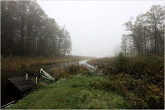 Nebel über dem Konik See