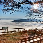 Nebel über dem Moseltal bei Ernst