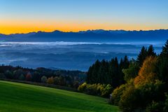 Nebel über dem Murnauer Moos