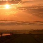 Nebel über dem Rhein