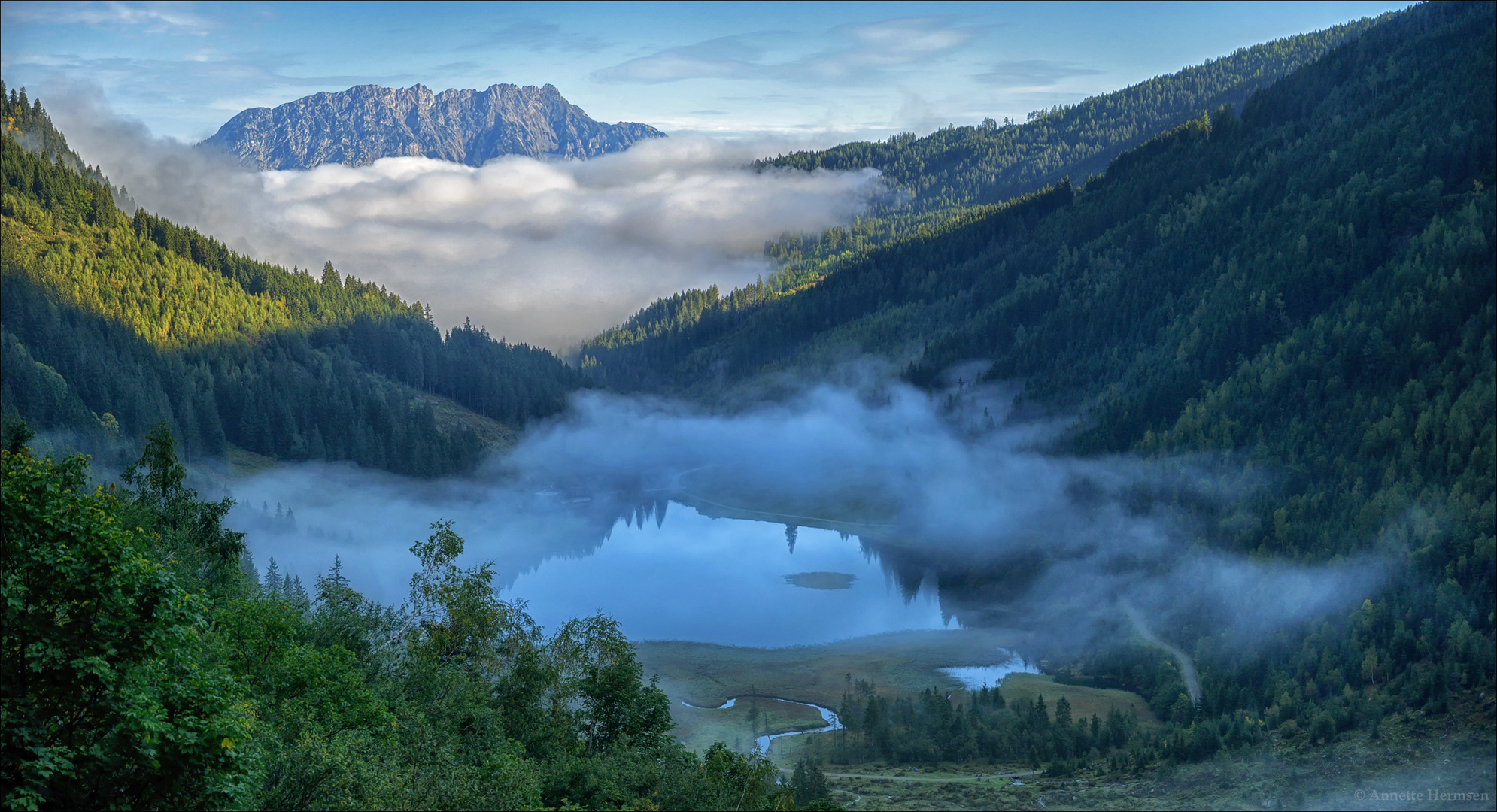 Nebel über dem See