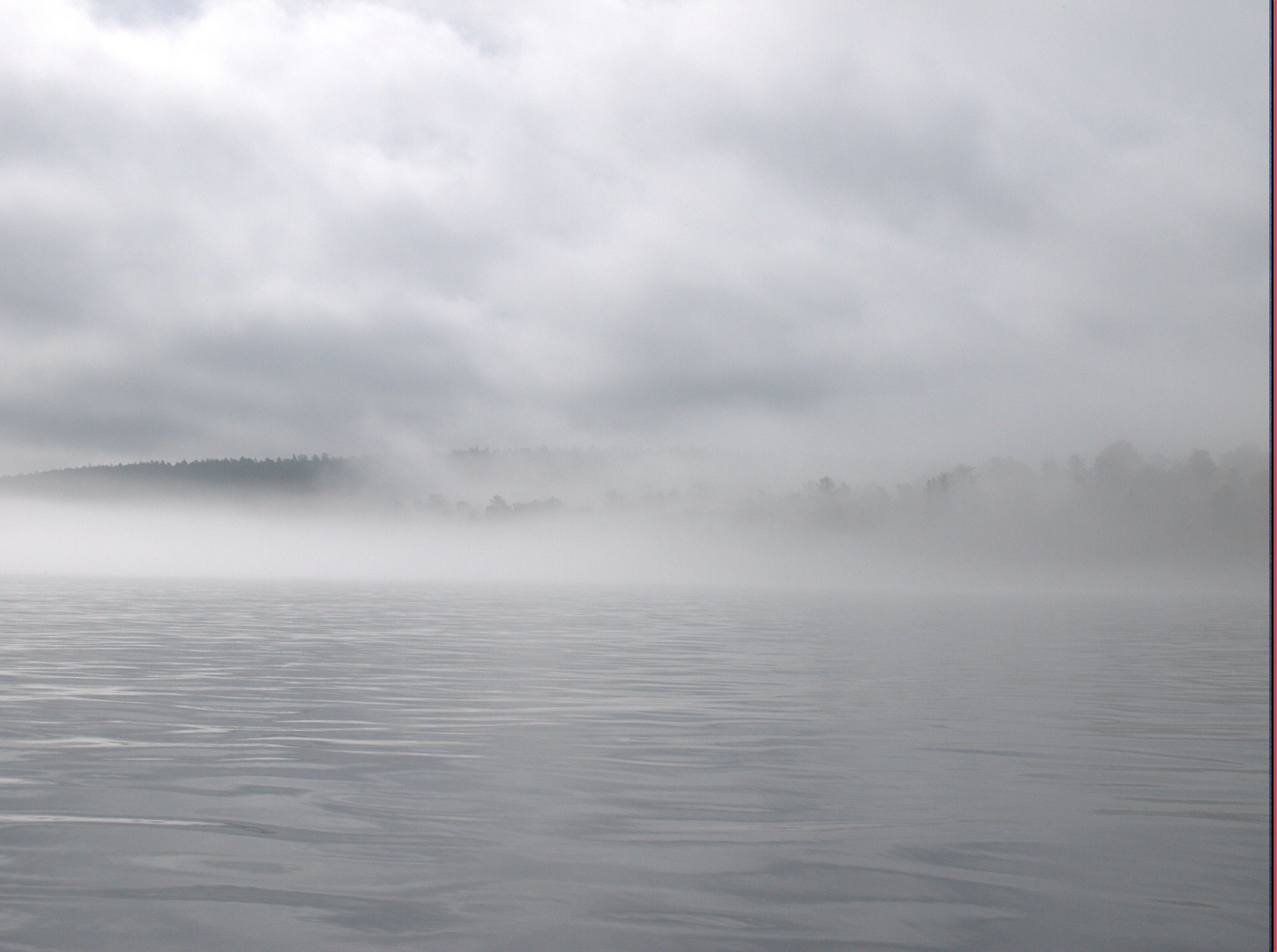 Nebel über dem See