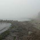 Nebel über dem Strand