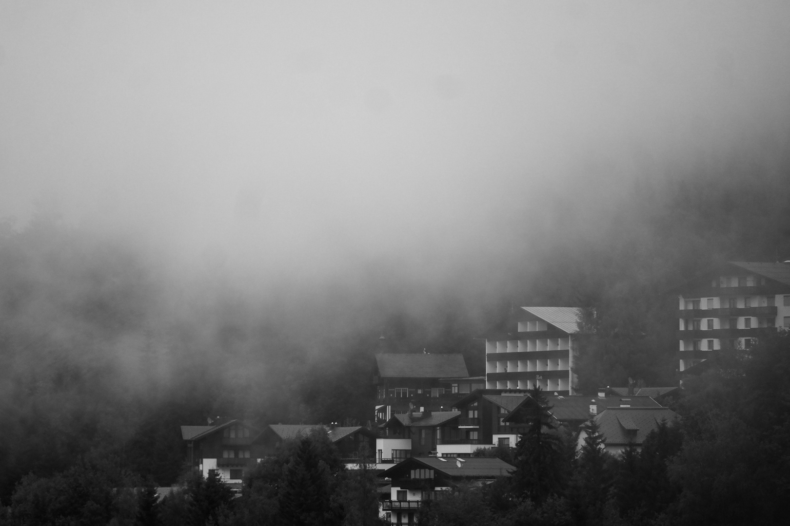 Nebel über dem Tal