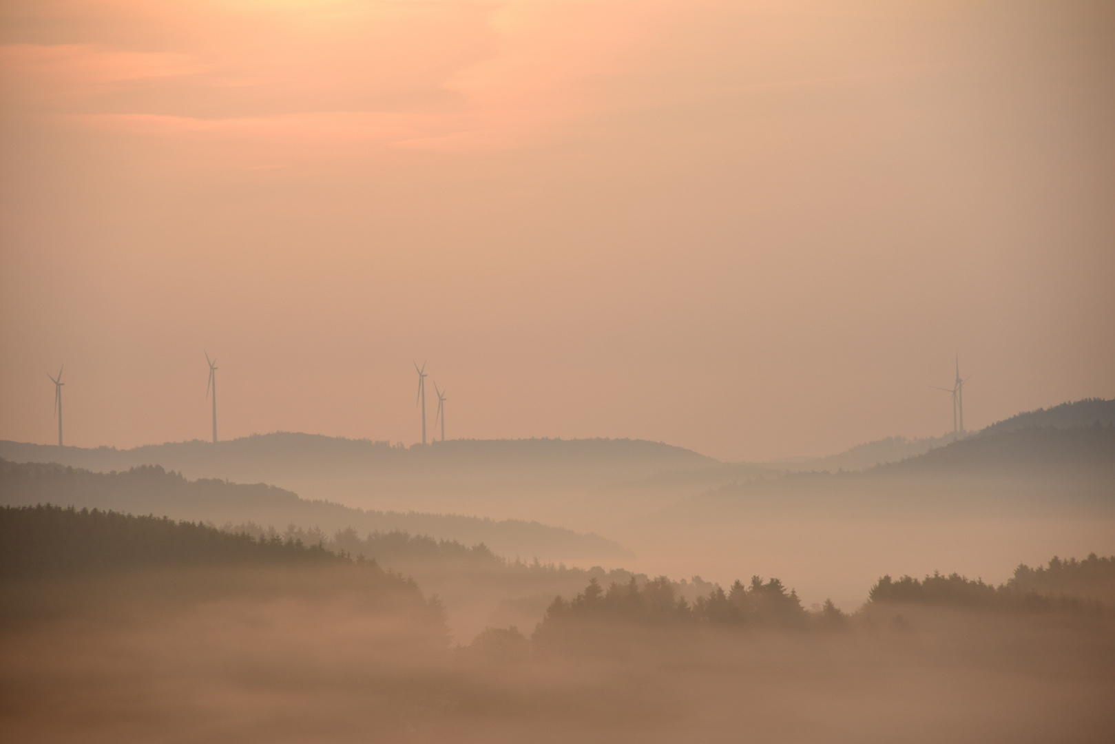 Nebel über dem Tal