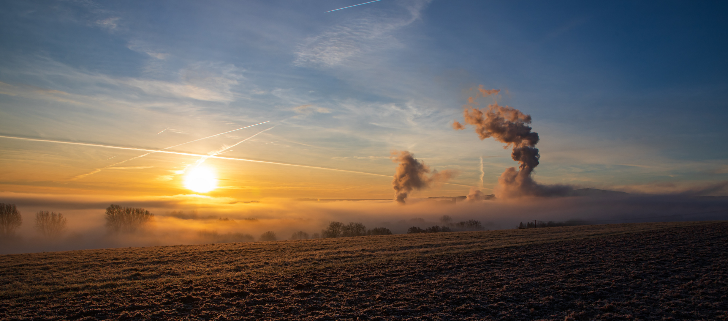 Nebel über dem Vorharz