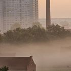 Nebel über dem Wasserwerk