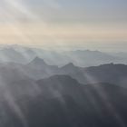 Nebel über den Alpen