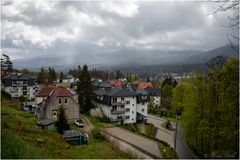 Nebel über den Bergen