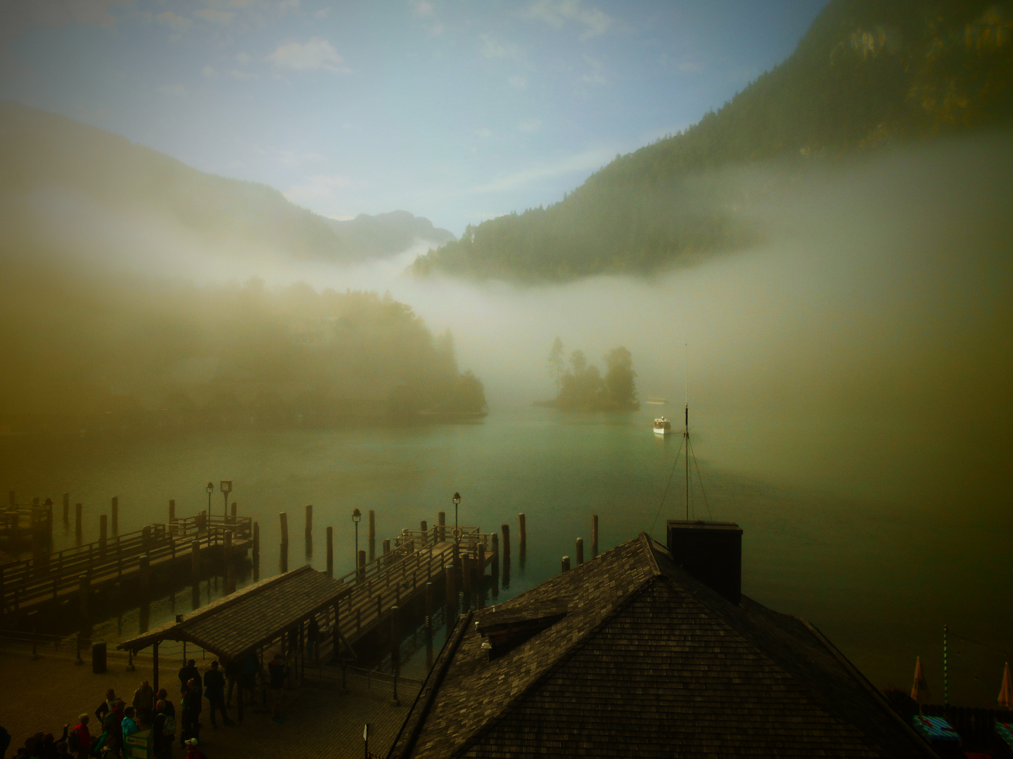 Nebel über den Königssee