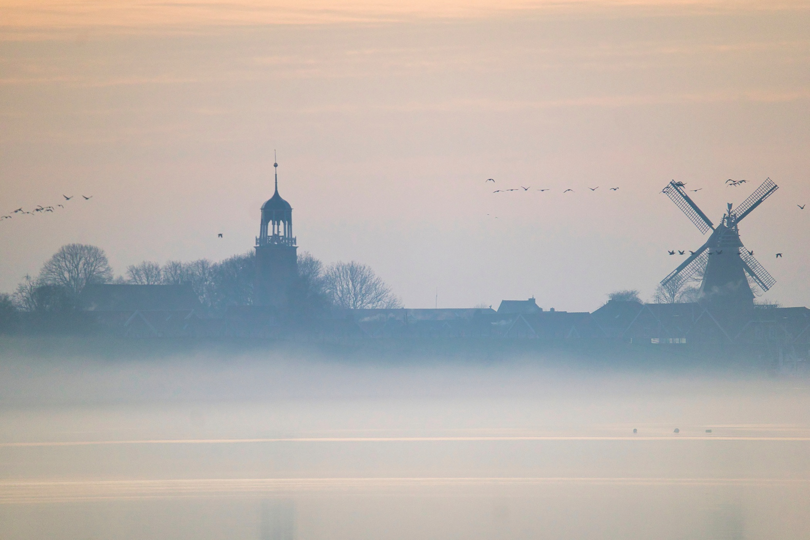 Nebel über der Ems.....