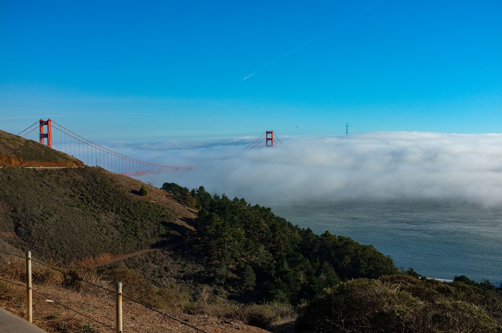 Nebel über der Golden Gate