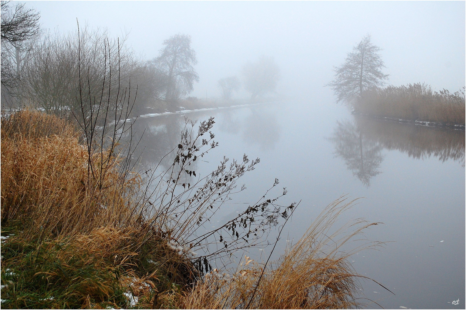 Nebel über der Hamme