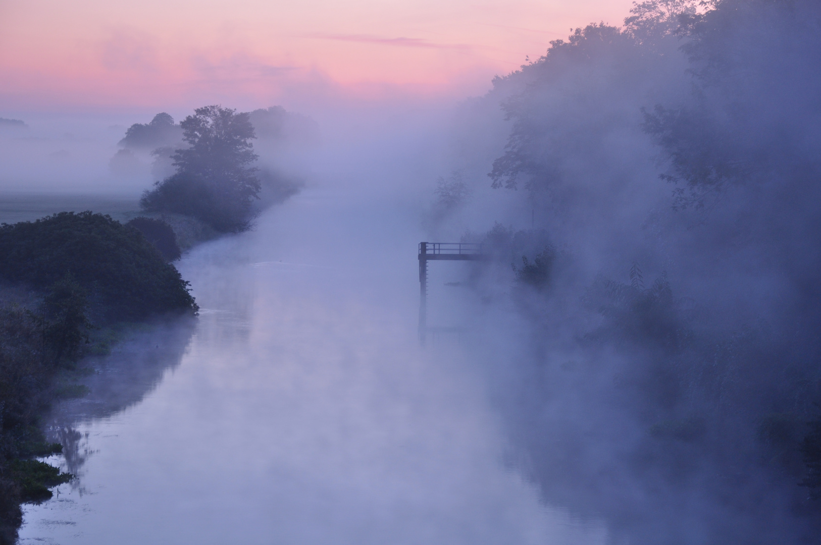 Nebel über der Lippe