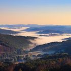 Nebel über der Oestertalsperre