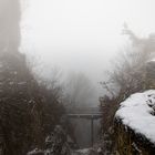 Nebel über der Schlucht