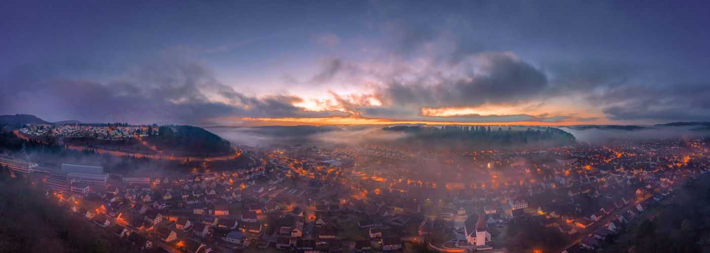 Nebel über der Schwäbischen Alb