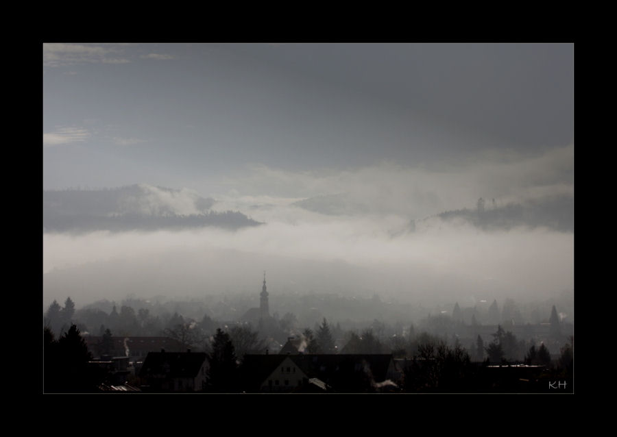 Nebel über der Stadt