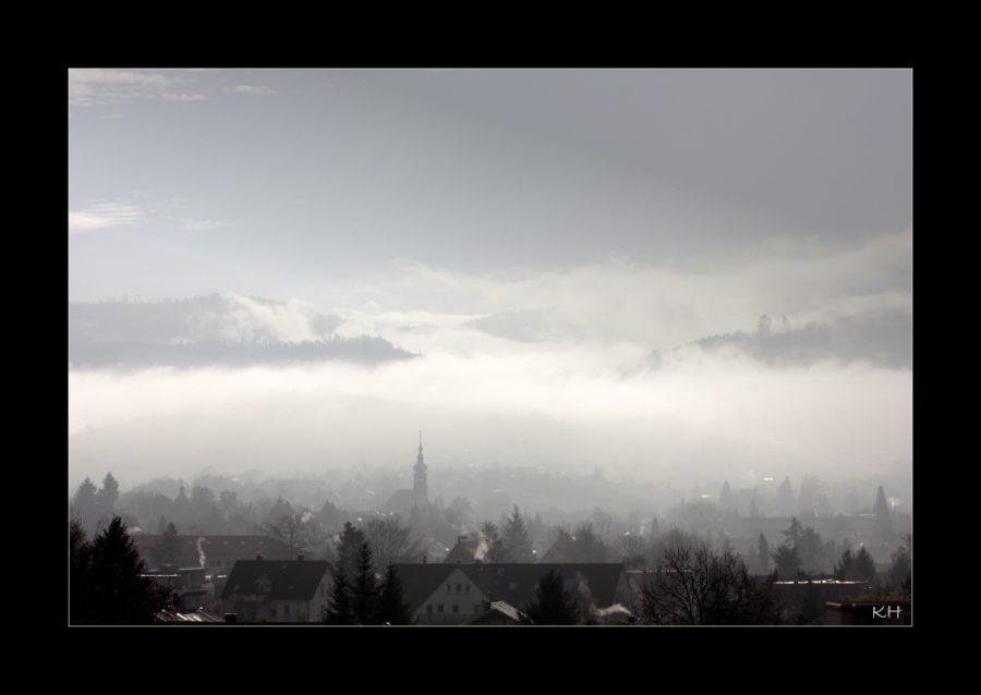 Nebel über der Stadt