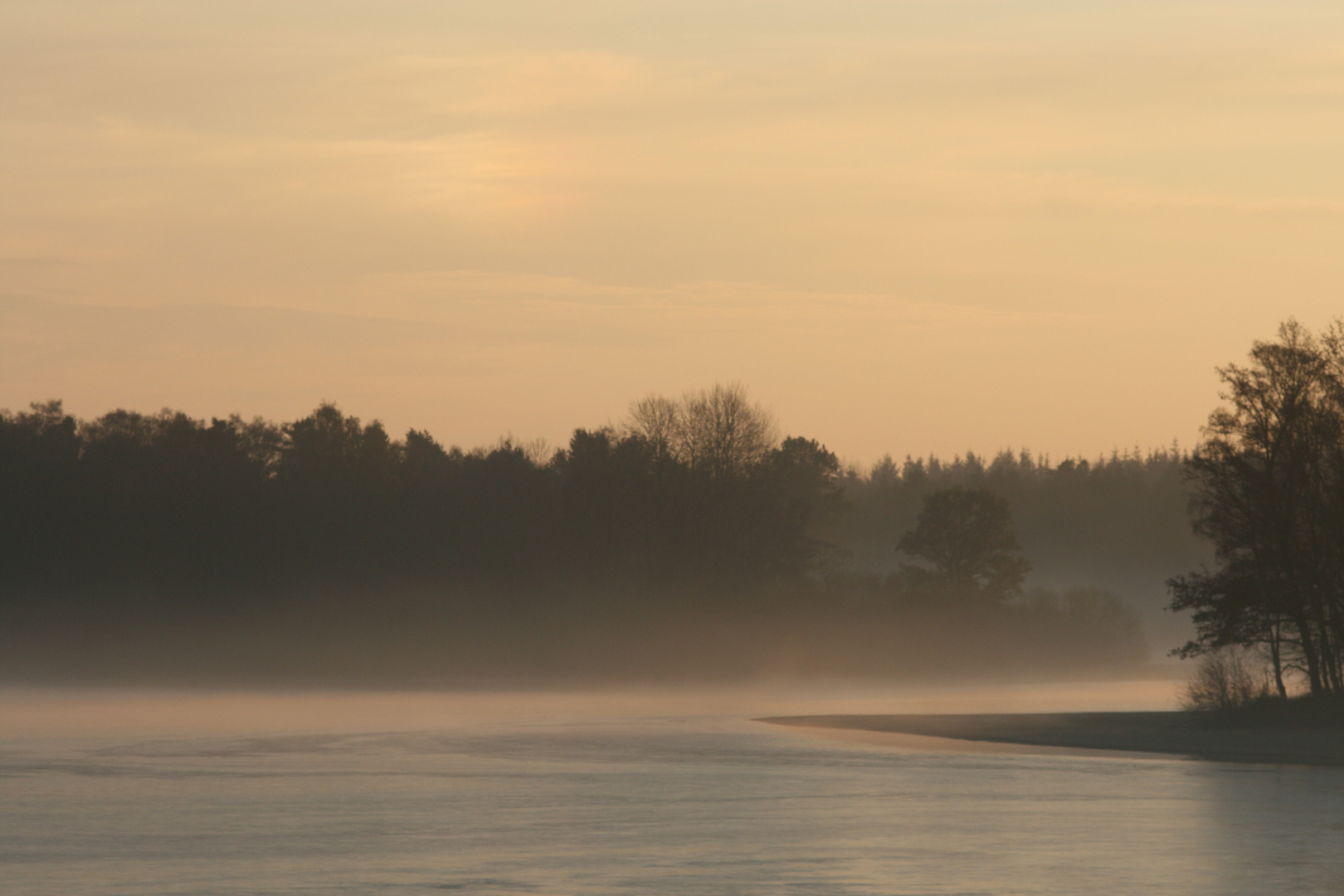 Nebel über der Thülsfelder Talsperre