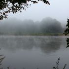 Nebel über die Elbe