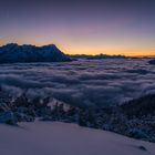 Nebel über Garmisch-Partenkirchen