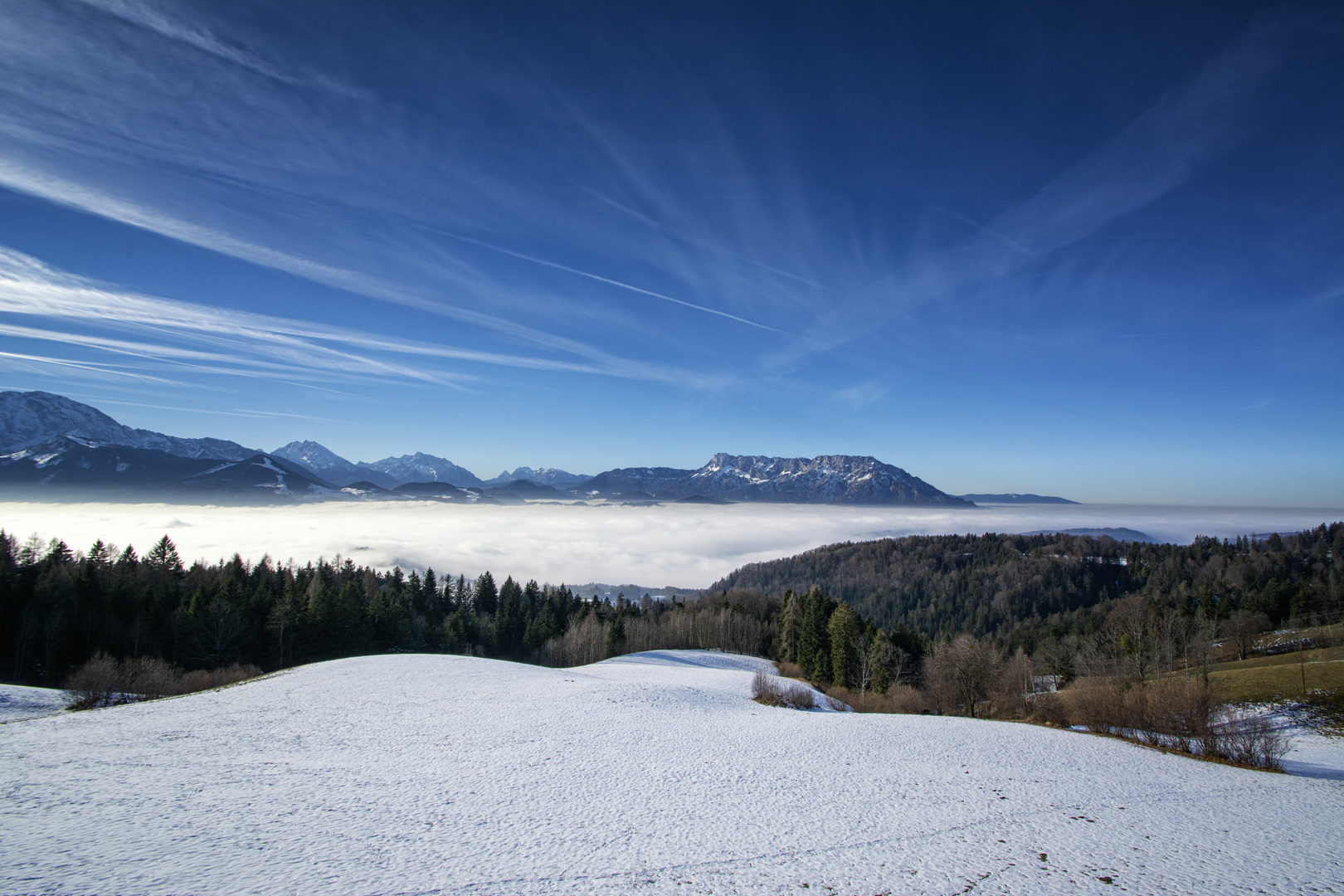 Nebel über Hallein