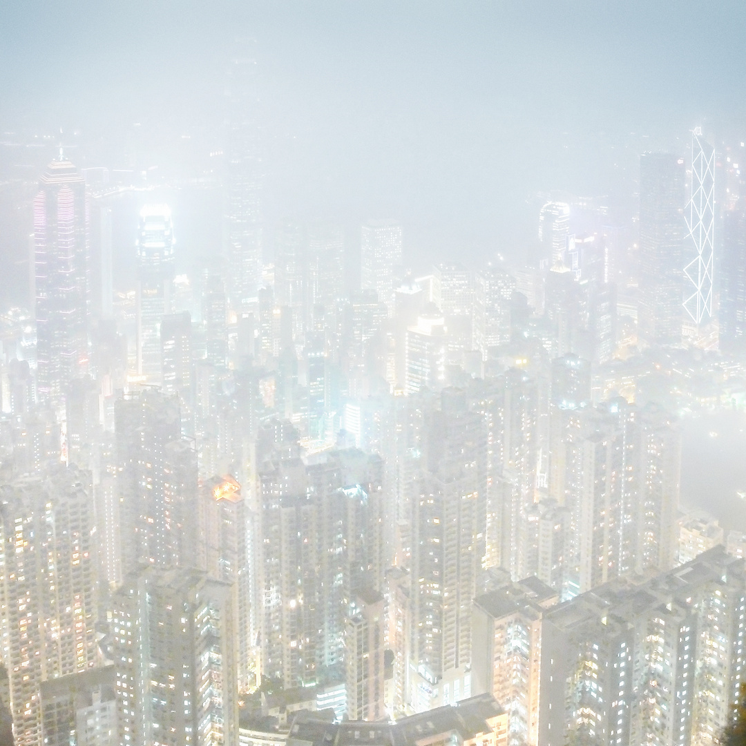 Nebel über Hong Kong