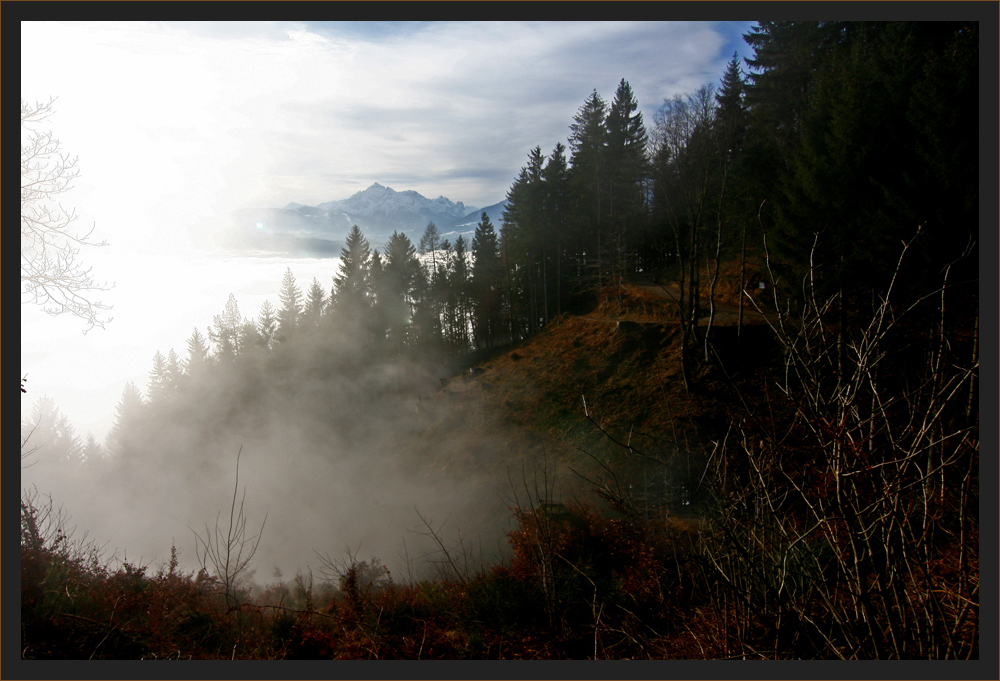 Nebel über Innsbruck