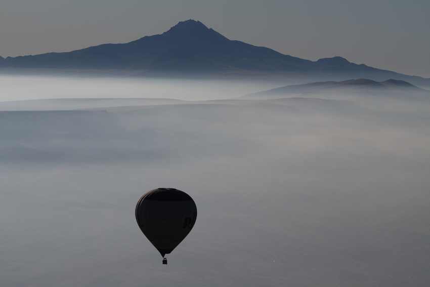 Nebel über Kappadokien