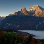 Nebel über Schönau und Königsee