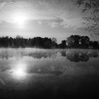 Nebel über Wasser 3 (b&w)