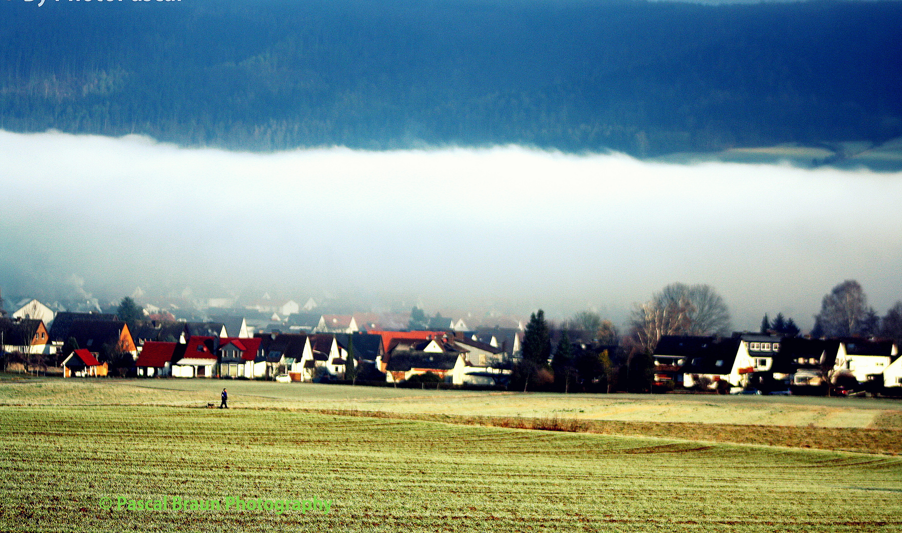 Nebel überm Dorf