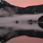 ... Nebel überm Eibsee ...