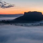 Nebel um den Lilienstein