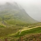 Nebel umworben - auf dem Weg nach Glencoe