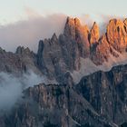 Nebel und Alpenglühen ...