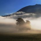 Nebel und Berge