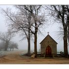 nebel und feld, kapelle