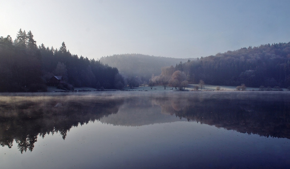 Nebel und Frost am See ( 2 )