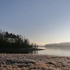 Nebel und Raureif am Möhnesee