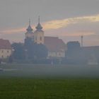Nebel und Sonne in Osijek (Altstadt Tvrdja)