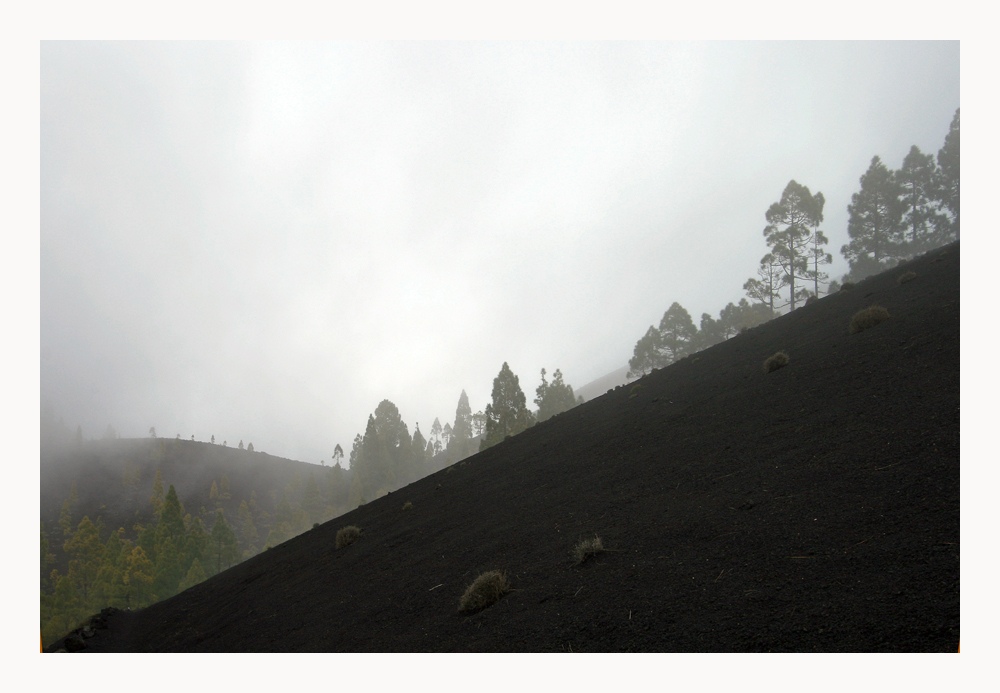 Nebel und Wind am Weg zum Vulkan St. Martin